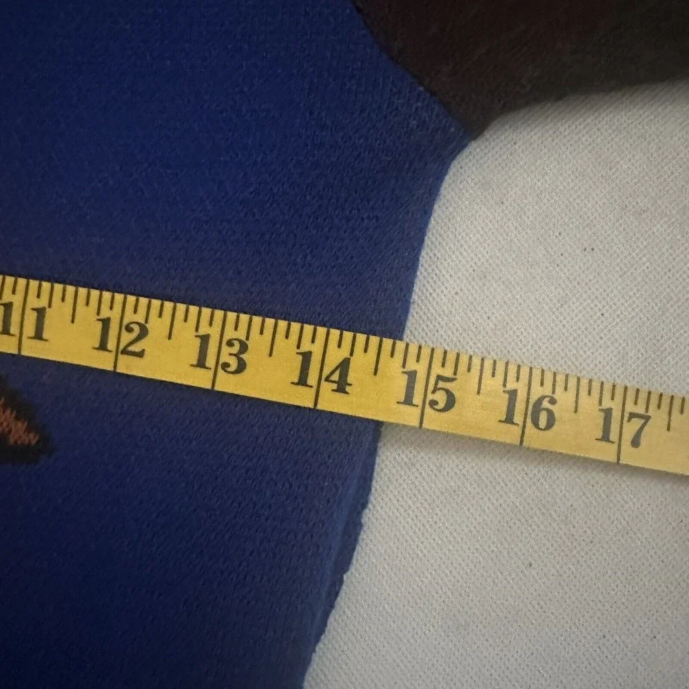 Elhoffer Design Sweater Womens Blue Brown Eagle Everyday Witch Collection  XS/S - Picture 7 of 8